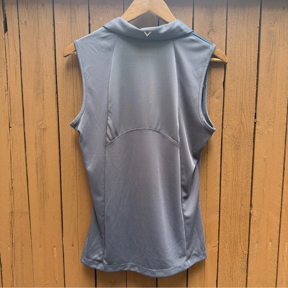 Callaway | NWT Size Large Blue Sea Star Abstract Gradient Print Block Golf Polo - Picture 9 of 14